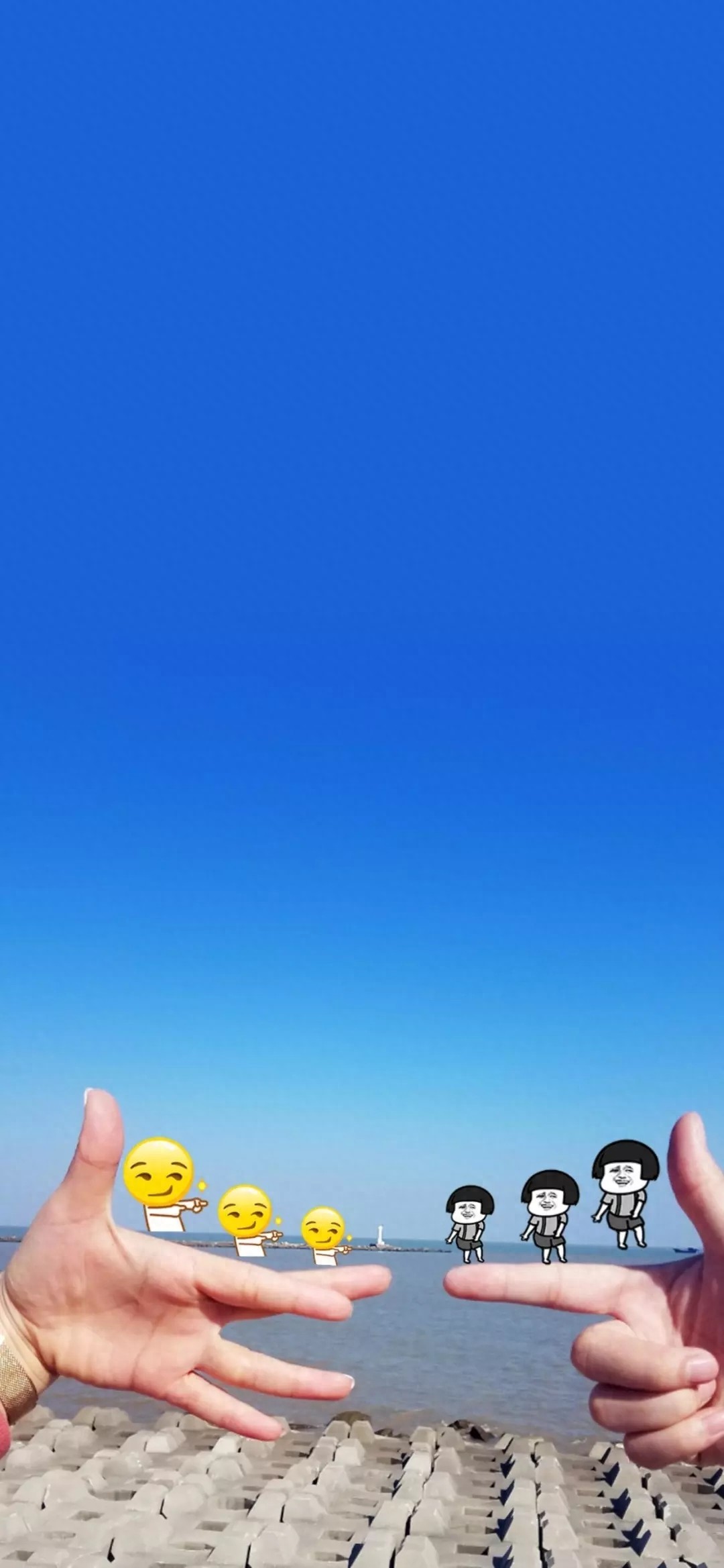 19张超超超甜的爱心手势壁纸，高清全屏手机壁纸