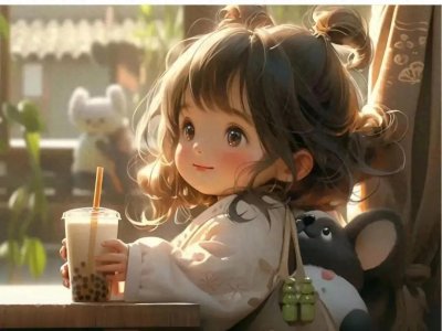 ​可爱头像‖萌娃奶茶妹妹来啦～