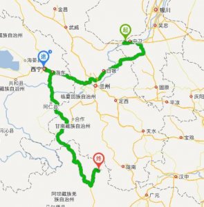 ​兰州到中卫自驾游的路线