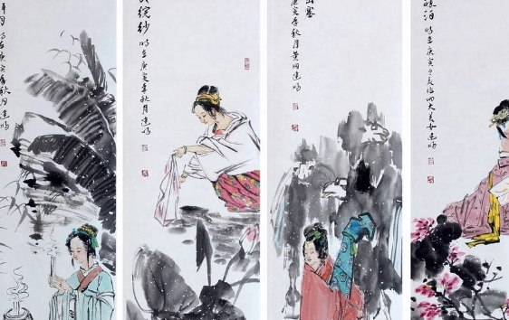 貂蝉沉鱼落雁闭月羞花中的闭月指谁,闭月羞花,沉鱼落雁分别指谁?图1