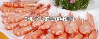 ​虾肚子上的黑线怎样挑 虾肚皮底下的黑线要挑出来吗