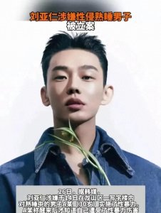 ​震惊！韩国男明星刘亚仁涉嫌性侵同性！现已立案，粉丝哭晕在厕所