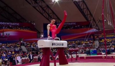 ​体操世锦赛战报：北京小伙儿肖若腾鞍马夺冠