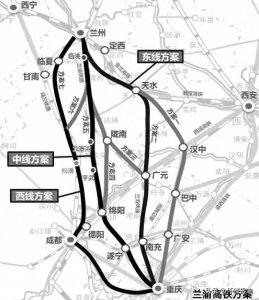 ​兰渝高铁七个可能的线路方案，你觉得哪个最合适？