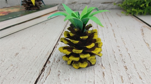 松果还能这样玩，3分钟diy制作漂亮逼真的菠萝！简单易学手工教程