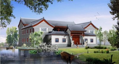 ​两层四合院设计，非常适合农村自建房