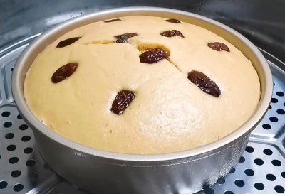 ​农村姑娘教你做懒人发糕，做法简单零失败，松软筋道，孩子超爱吃