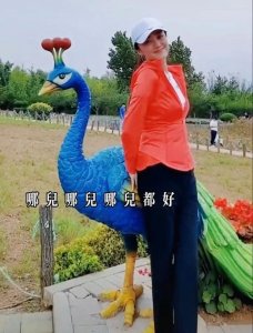 ​玖月奇迹王小玮和侄子疯玩！公园转圈好兴奋，穿紧身衣曲线完美