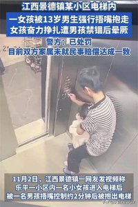 ​警方通告！女童电梯遭13岁男孩猥亵，男孩已拘留，女孩家属欲上诉