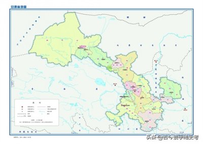 ​甘肃省各市州、县地图
