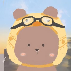 ​超可爱的熊和兔子情侣头像｜小猪小猪胖乎乎，吃完就睡呼噜噜