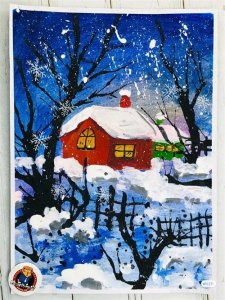 ​综合绘画素材—29张冬天主题绘画素材，一起来画你心中的冬天呀